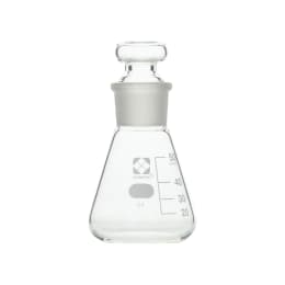 共通摺合共栓三角フラスコ 目安目盛付 50mL