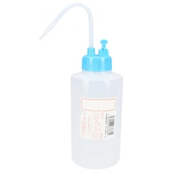 NT洗瓶 B型 弁付 カラーキャップ 500mL 色7 LB ライトブルー