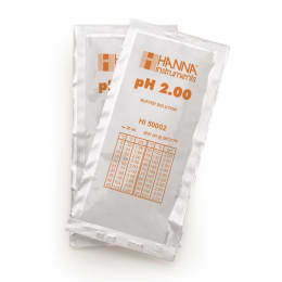 ハンナインスツルメンツ・ジャパン pH標準液(テクニカルタイプ)pH 2.00 @25℃ 証明書付 20mL×25袋 HI 50002-02