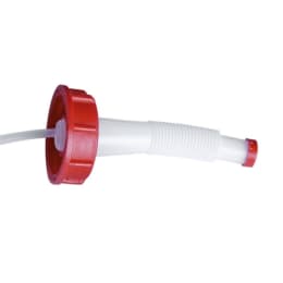 そそぎ口 フレキシブル 白/赤 PE-HD S60 610501