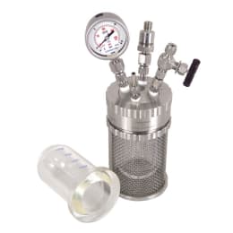 耐圧ガラス反応容器 ミニクレーブSUS 250mL