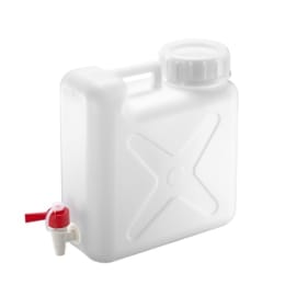 瑞穂化成工業 扁平缶 広口 ケミカルコック付 10L 0316