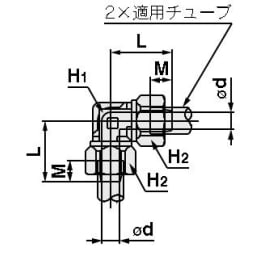 インサート管継手 SUS316 ミリサイズ KFG2シリーズ KFG2L1075-00