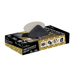 メカニクスギア ニトリル手袋 709B XL ブラック 50入