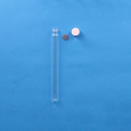 日電理化硝子 ねじ口試験管 ST-15M 15mL メラミン樹脂白キャップ フッ素PTFEシリコンパッキン 組合せセット 50組 119248
