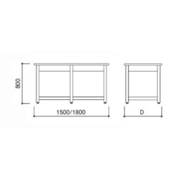 木製作業台 L76JZF-MAU6