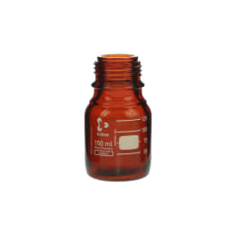 ねじ口びん(メジュームびん) 茶褐色 びんのみ 150mL 017210-1504A