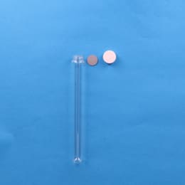 日電理化硝子 ねじ口試験管 ST-25 50mL メラミン樹脂白キャップ ブチルゴムパッキン 組合せセット 30組 119189