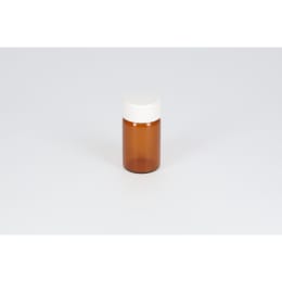 日電理化硝子 ねじ口瓶SV-10 10mL 茶色 メラミン白キャップ ダブルフッ素PTFEパッキン 50組 250847