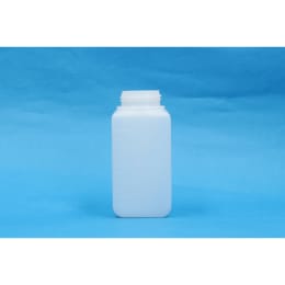 角型びん 広口 白 PE製 250mL