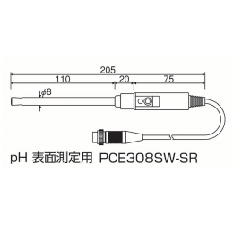 pH電極 PCE308SW-SR