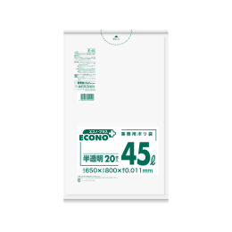 エコノ・プラス 薄手 E40 45L 半透明 20P×50冊