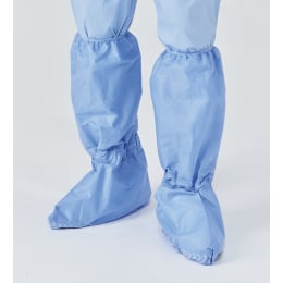 シューズカバーロング不織布 ブルー フリーサイズ 150入