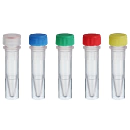 スクリューキャップチューブ 1.5mL 自立型 カラーMIX 滅菌 500本入