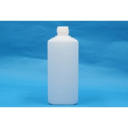 角型びん 細口 白 PE製 1L