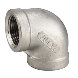 SUS製ねじ込み継手 エルボ 3" VL-24