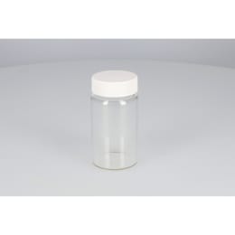 ねじ口瓶 無色 SV-110 110mL メラミン白キャップ フッ素PTFE/ニトリルパッキン組合せ 20組 250874