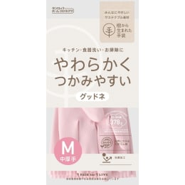 グッドネ中厚手 手袋 M ピンク 1双