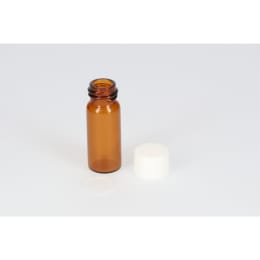 日電理化硝子 ねじ口瓶 S-09B 3mL 茶色 P.Pキャップ シリコーンゴムパッキングセット 100組 250055