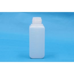 角型びん 細口 白 PE製 100mL