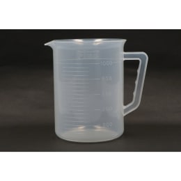 Fine手付ビーカー 目盛付き PP製 1000mL