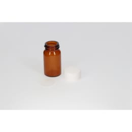 日電理化硝子 ねじ口瓶 SV-10 10mL 茶色 P.Pキャップ シリコーンゴムパッキングセット 50組 250607