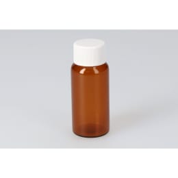 日電理化硝子 バキュームバイアル SVF-30 30mL 茶色 メラミンキャップ 液状用ブチルゴム栓セット 50組 203266