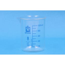 ビーカー 青目盛付き PMP 100mL