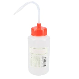 NT洗瓶 BII型 カラーキャップ 広口 250mL 色3 R レッド