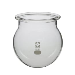 セパラブルフラスコ 丸形 溝付 バンド付 2000mL φ120