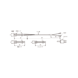 表面用サーモシート熱電対 ZCT-5x5+LD-2-C