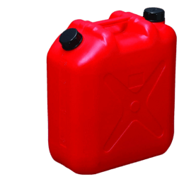 【販売終了】瑞穂化成工業 扁平缶　18L　レッド 0488