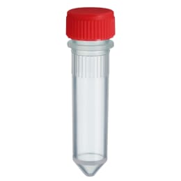 スクリューキャップチューブ 2.0mL コニカル型 赤 滅菌 500本入