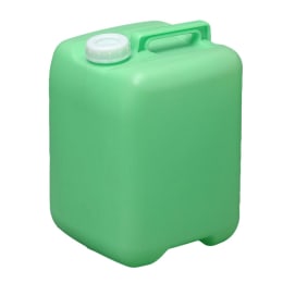 正角缶 10L グリーン 0186G