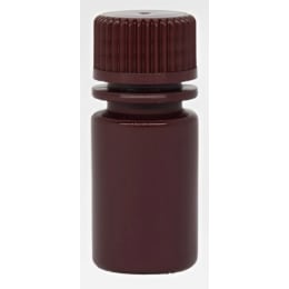 広口試薬ボトル HDPE製 褐色 滅菌 15mL 100本