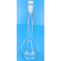 メスフラスコ 透明 500mL クラスA
