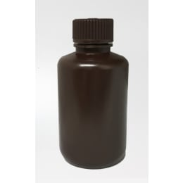 細口試薬ボトル HDPE製 褐色 125mL 5本