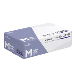 検査検診ニトリル手袋 MD889C M 200入 Class I
