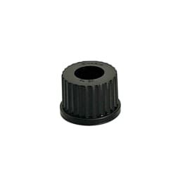 柴田科学 ねじ口キャップGL-25 黒 穴付 センサー用 10個 016060-025A