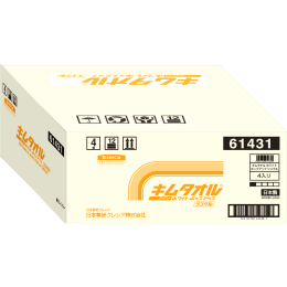 キムタオル ホワイト ポップアップ シングル 61431 150枚×4BOX