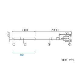 エスペックミック 温度センサ RTH-5020 -50℃〜+200℃ 2.0m