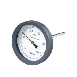 佐藤計量器製作所 バイメタル式温度計 BM-T-100P 0~100℃ 150mm 2080-16
