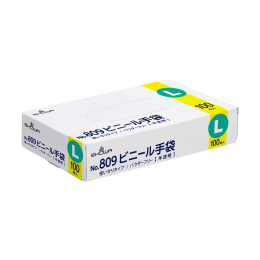 ビニール手袋 809 L 100入