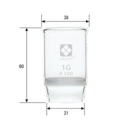 ガラスろ過器 るつぼ形 1GP100