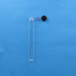 ねじ口試験管 ST-25 50mL 黒キャップ フッ素PTFEシリコンパッキン付 30入 119314