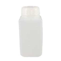 角型びん 広口 白 PE製 250mL