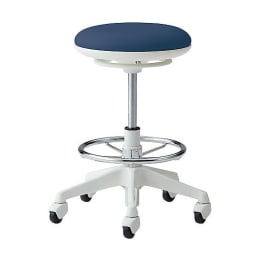 ラボラトリチェア ピルエット 背無・フットリング付 インディゴブルー