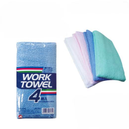ワークタオル 綿100% 340×850mm 4色入