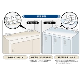 プロセブン キャビネット耐震金具 KPS5-1 2個