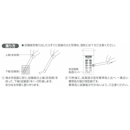 次亜塩素酸試験紙 高濃度 WAP-ClO(C) 50枚